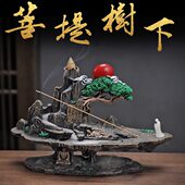 创意倒流香炉树脂复古流云香炉玄关摆件香炉香薰炉大号高山流水炉