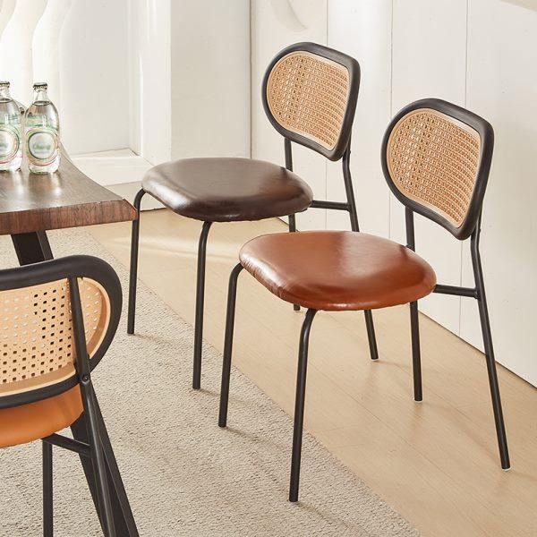仿藤编餐椅铁艺复古餐厅桌椅烧烤甜品店椅子家用靠背椅网红饭店凳,商业/办公家具,商用餐椅,淘宝优惠券,粉丝福利购,淘宝优惠卷