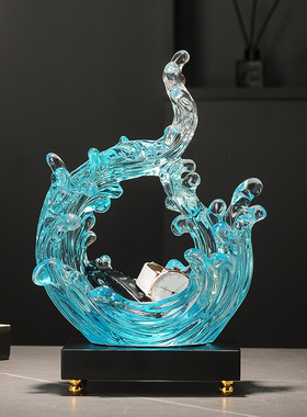 风生水起玄关入户钥匙收纳摆件现B代轻奢客厅家居装饰乔迁新居礼