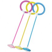 闪光跳跳球儿童蹦蹦弹力球健身运动大人套脚上溜溜球旋转甩脚环圈