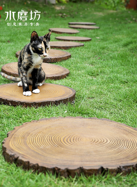 户外庭院草坪垫脚石别墅花园脚踏石走廊H地砖铺路汀步石院子踏步