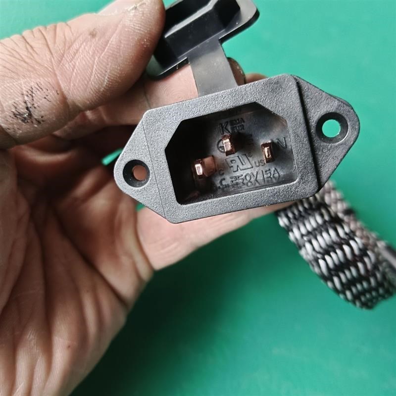 10平方电动二轮车充电接口公母插头座H充电器大功率插头插座延长