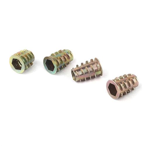 锌合金带介内外牙螺母 家具预埋螺母家具实木螺帽细牙内外牙螺母