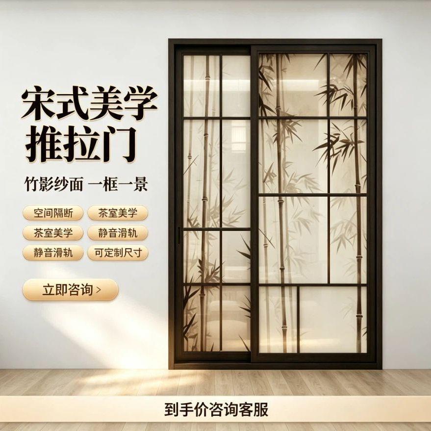 实木门推拉门宋氏美学吊