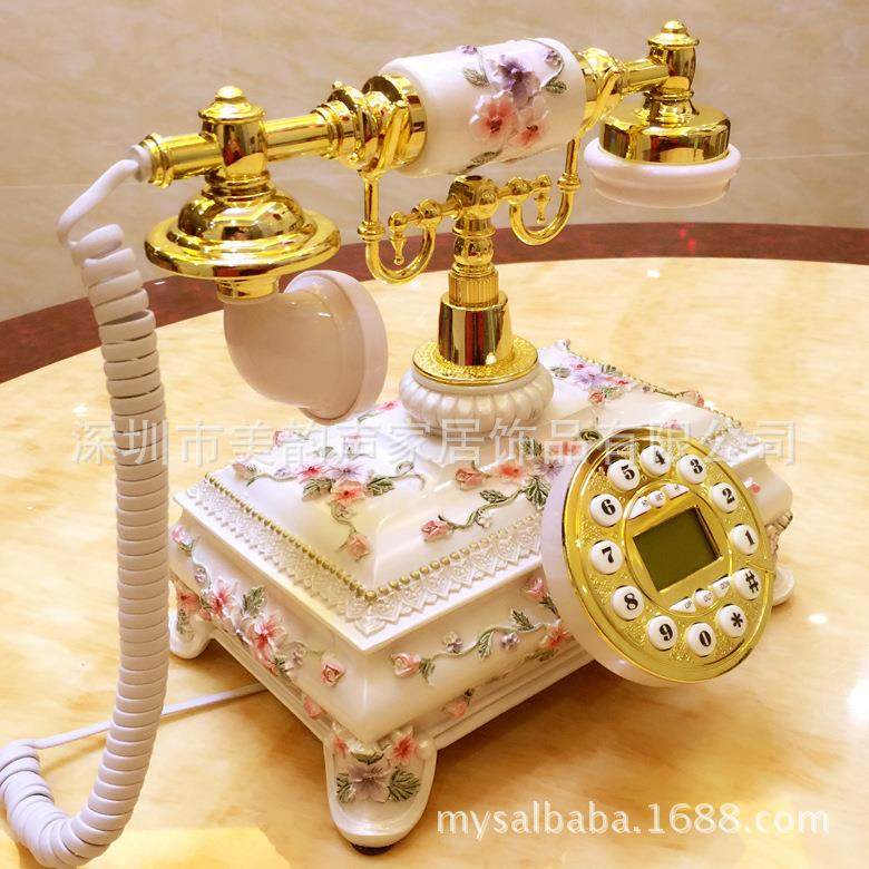 欧式复话古田园风仿机古电话老式办公MS-8302A家用电电机座机创意,生活电器,电话机(有绳/无绳/网络),淘宝优惠券,粉丝福利购,淘宝优惠卷