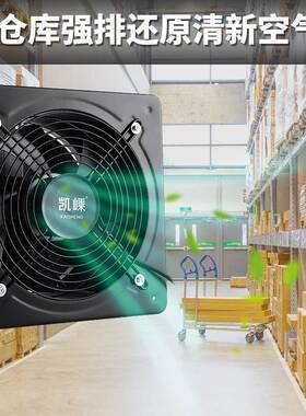 强力排气扇排式扇厨房家用GTS抽烟风机音6-12寸静换气扇10寸窗排