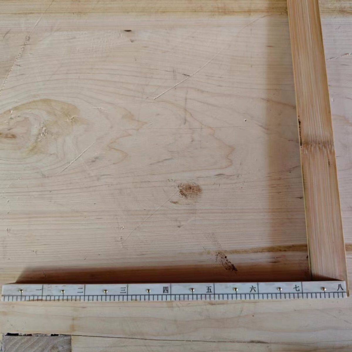 老木匠直尺直尺L型尺子角度尺拐角尺直角尺90度木工角尺老式手工