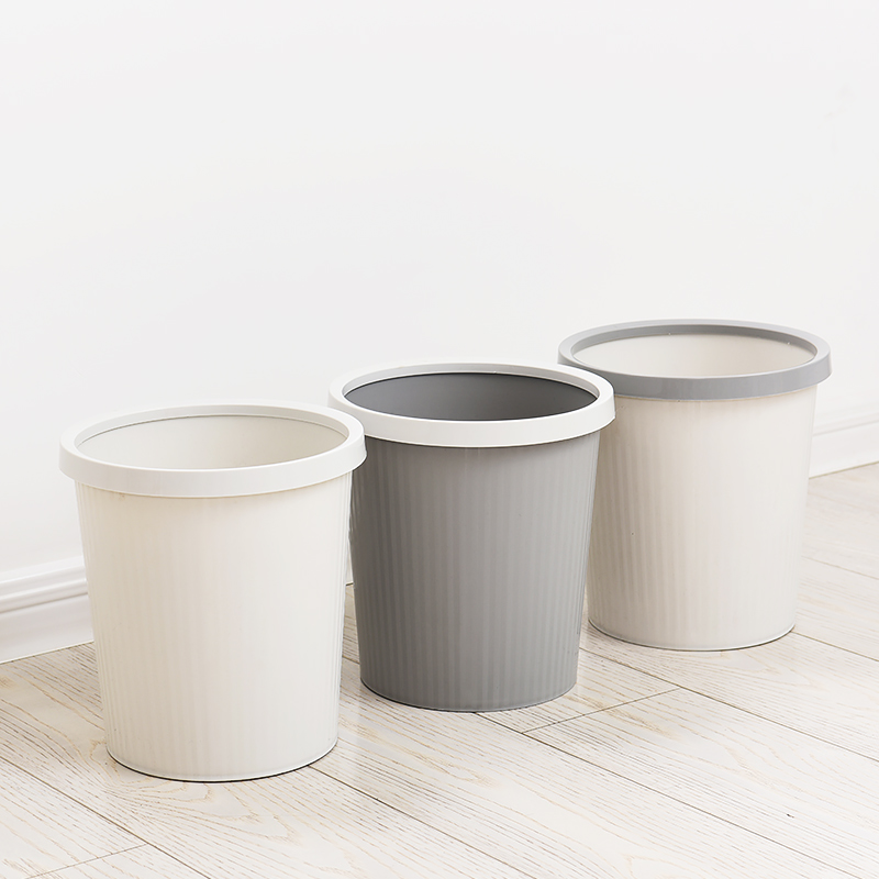 麦迪龙日式无f盖垃圾桶家用卫生间办公室宿舍卧室客厅简约北欧纸