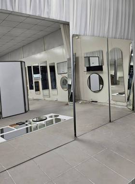 全身超白无银镜舞蹈镜工程单瑜镜落地镜镜伽顶天立82674地镜试衣