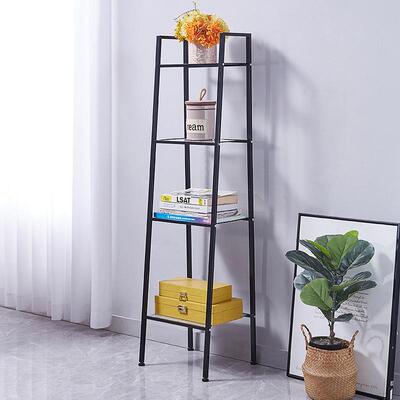 金属收置物架子北纳欧客厅LW6035-1网红卧室书物架架家用简约落地