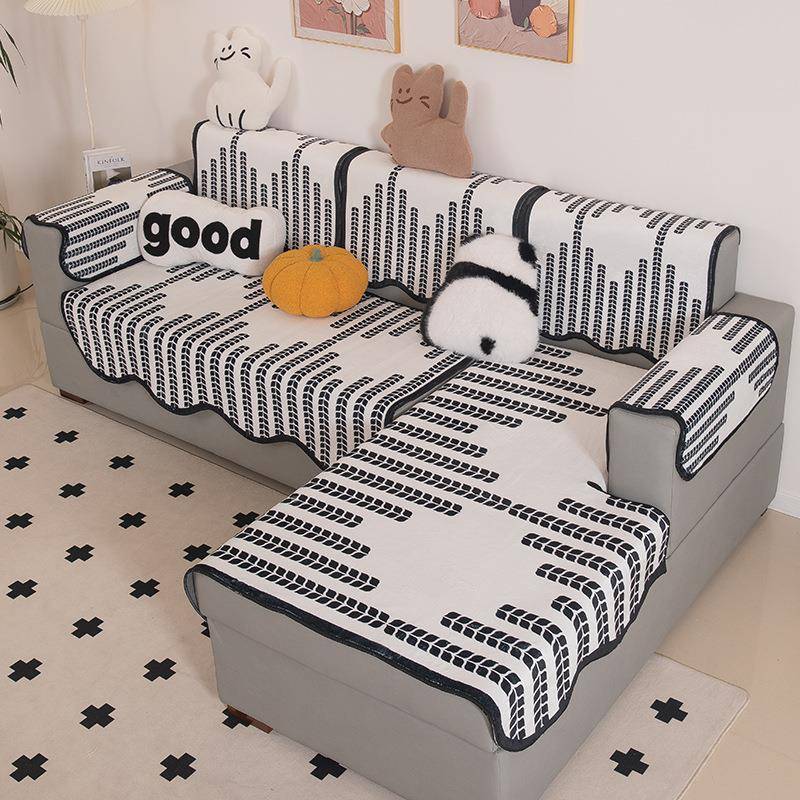 冬新款沙座发垫防猫WSDLKALO抓沙发盖布轻秋滑奢感防三一贵妃沙发