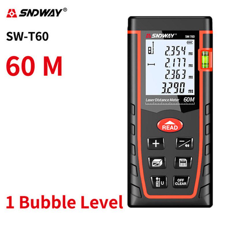 SNDWAY深达威激光测距仪SW-T100T40红外线/激光尺电子尺英文版