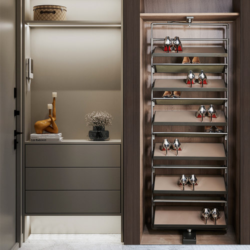 旋转鞋架360度家用五金配件高度