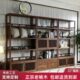 新中式 博古架实木置物架古董茶室茶叶茶具架展示柜榆木摆件多宝阁
