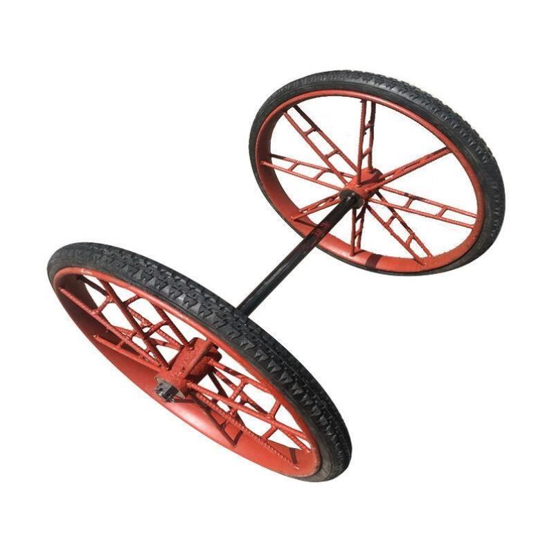 储力叉车载c重实心轮加厚1套螺纹钢手推车轮胎劳动车轮子建筑基建