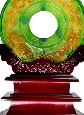 古法琉璃B-PTFM0076和氏壁 客厅 书房 办公室商务礼品摆件