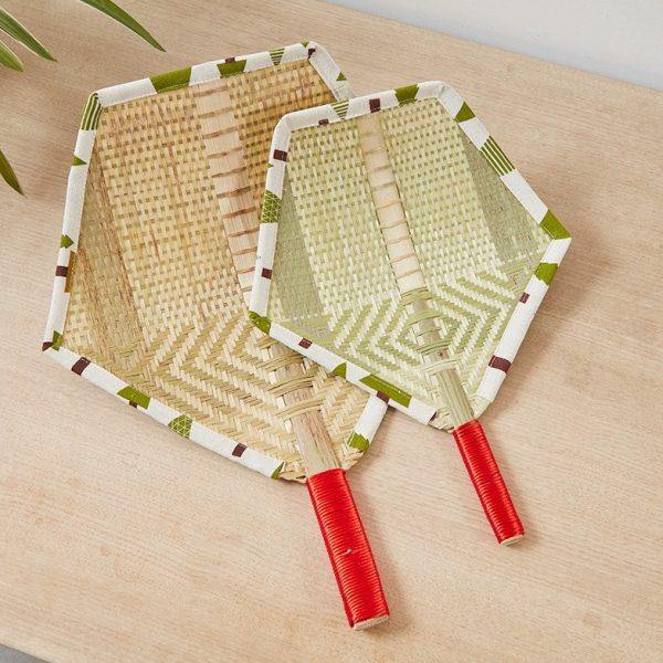 手工竹编扇子全竹扇老式大蒲扇编织竹子团扇夏季扇纳凉古风手摇扇