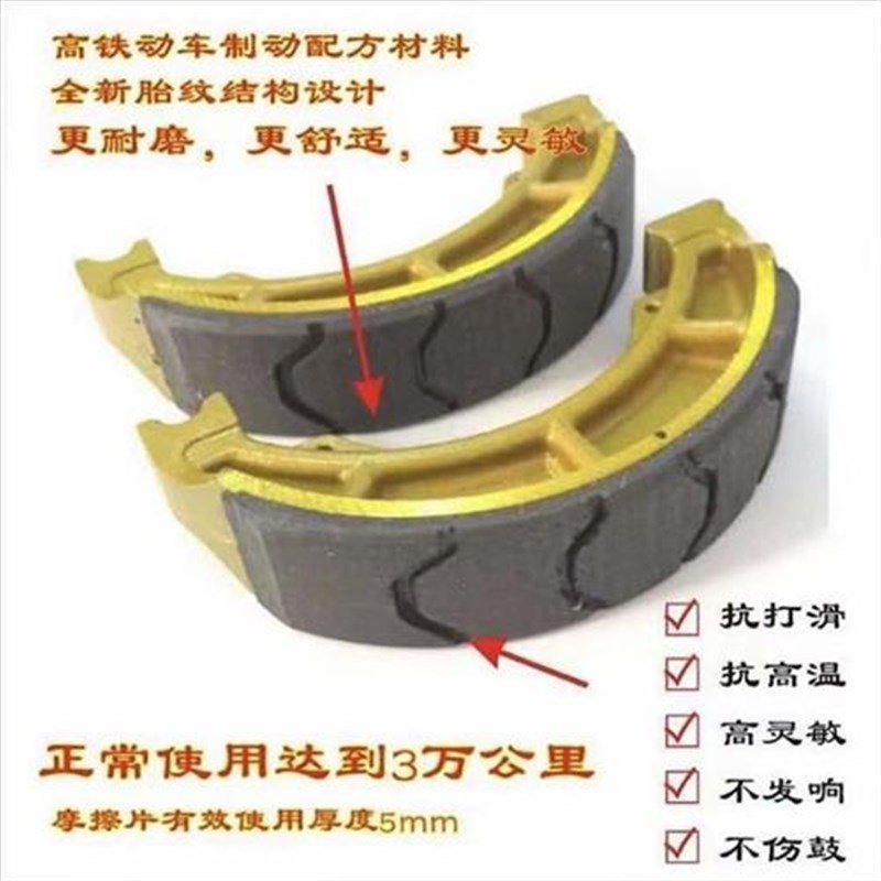 轻骑踏板车优友uku刹车片uy125后刹车片海王星瑞梦韵彩UE瑞梦碟刹