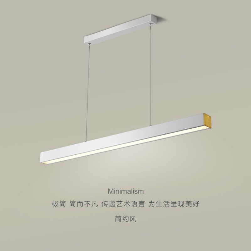 北欧餐厅吊灯现代简n约餐厅灯时尚咖啡厅吧台极简长条餐桌饭厅灯