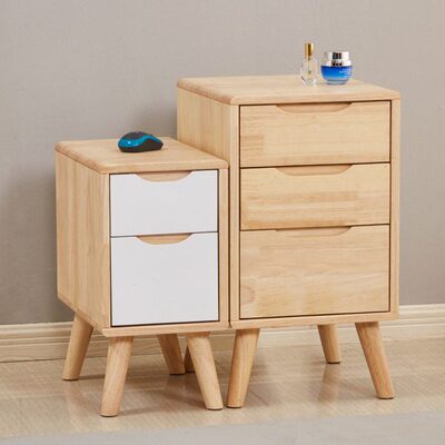 小型全实木简易迷你床头柜35cm宽小尺寸北欧式40公分边柜子30超窄
