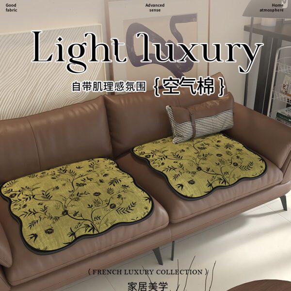 分体式沙发垫分片式复古风沙发坐垫四季通用2025新款单人椅垫防滑