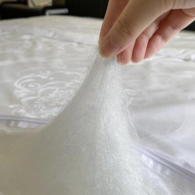 A类60棉S纯棉提花桑蚕丝全被夏春秋加厚冬被双宫茧拉px-11211被链