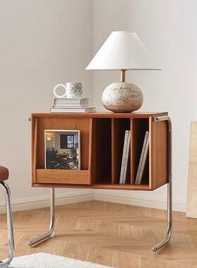 居边角KOE柜实木床头柜20几25胶新款黑收纳中古置家物架复古柜子