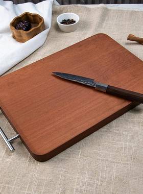 现货红花梨T型把手木菜板切菜砧板约厨房实菜板简切加厚肉骨A1010