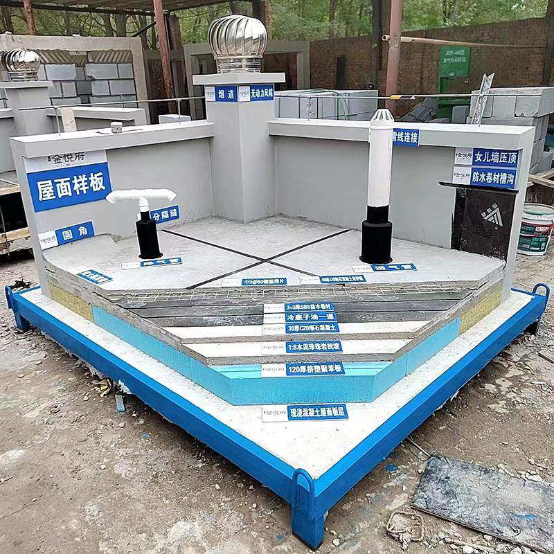 建筑工样地量质引路成品工艺工法BHN展示区板施工构件样板间模型