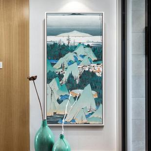 薛亮画作新中式入户办玄关画装饰画公室茶室XL-162挂中式有框画风
