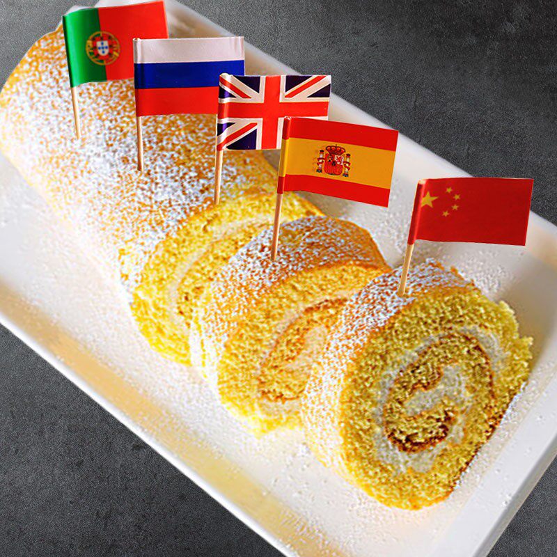 牙签国旗小插旗创意酒吧KTV水果签果插酒签竹签足球世界杯牙签旗