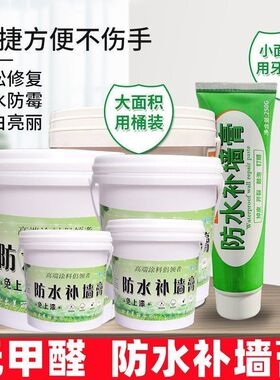 德国进口乳胶漆墙面补墙膏修补洞裂缝家用白色腻子膏室内墙防刷墙