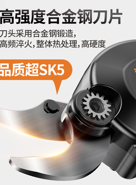 德国电动剪刀果树充电式树枝园林园艺剪强力电剪子锂电粗枝修枝剪