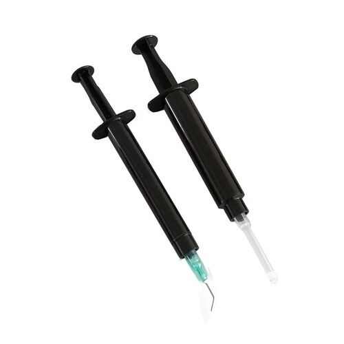 黑色螺口针筒  避光材料针筒防UV光线手推针管 工业 家用手推针筒