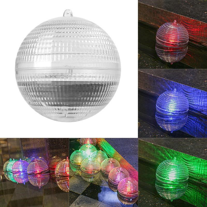 太阳能水漂灯户外庭院鱼池家用水C池圆球水漂灯氛围水景灯装饰彩