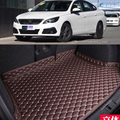 适16/18/2019款东风标致308后备箱垫全包围汽车尾箱垫子改装标志