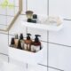 卫生间置物架墙上壁挂免打孔收纳塑料厕所浴室洗漱台洗手间洗澡间