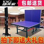 室内乒乓球台折叠移动式 标准 乒乓球桌比赛专用乒乓球台家用折叠式