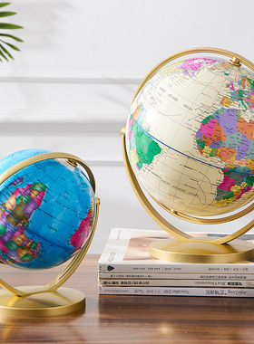 创意简约3d立体地球仪摆t件装饰儿童房教室学生宿舍桌面家居装饰