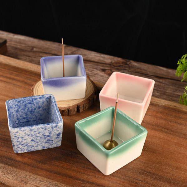 方形陶瓷线香插手持迷你可爱线香炉插香香座简约风格卧香炉禅意,家居饰品,香托/香盘/香座/香插,淘宝优惠券,粉丝福利购,淘宝优惠卷