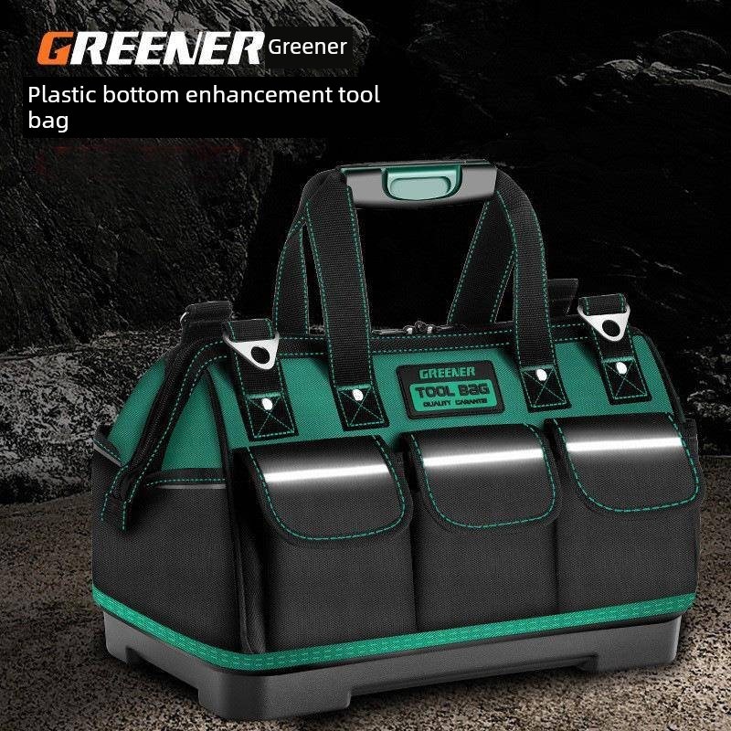 绿林多功能工具包电工帆w布加厚木工工具包大型维修收纳袋