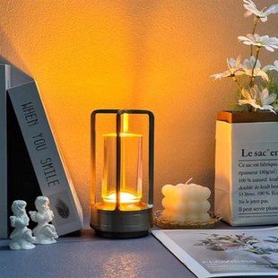 户外露营灯充电复古日式 usb便携卧室床头N书房氛围触摸调光台灯