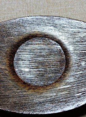 漆器树皮116mmx88mm及木胎黑棕泛红漆器130mmx106mm茶用具任选