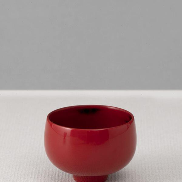 可漆 素髹大漆茶杯 红黑纯色 手工漆器工艺品 茶具 对杯主人杯
