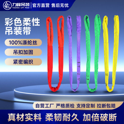 国标柔性吊装带涤纶束丝吊装带