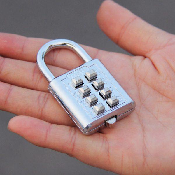 按键式密码锁 大号8位密码挂锁 箱包锁 防盗锁衣橱柜锁密码锁门锁