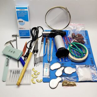 锔瓷焊锡工具茶具紫砂壶修补锡电烙铁维修手工钜瓷修复焗瓷器修缮