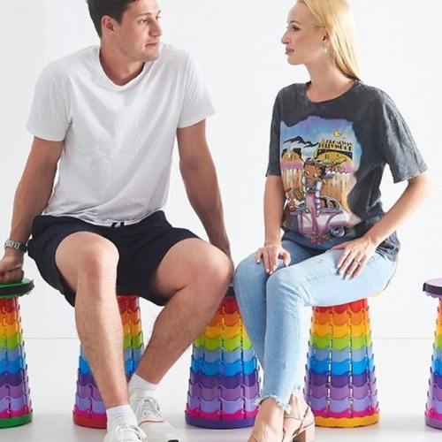 伸缩凳户外折叠凳便携野营折叠椅子钓鱼垂钓凳排队等候塑料凳子