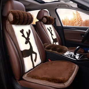 奥迪a4l q5l航海家冒险家汽车座垫冬季 a6l 羊毛坐垫 q2l 2022款