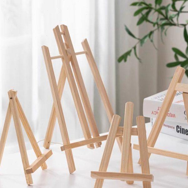 桌面画架迷你幼儿园小摆件展示架木质台式小画架儿童画板支架画架